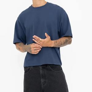 เสื้อยืดทรงบ็อกซี่ผ้าฝ้าย 100% พิมพ์ลายโลโก้ด้านหน้า สำหรับผู้ชาย ทรงหลวม คุณภาพเยี่ยม แห้งเร็ว เป็นมิตรกับสิ่งแวดล้อม ทนทาน - Product Image 6