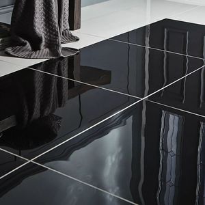 Dark Black Glazed Vitrified Tiles with Golden Veins Full Black Porcelain Tiles in 600x1200MM Size Elegant Commercial Interior - Product Image 5