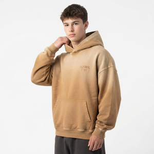 Streetwear <b>Hoodie</b> Sun Fade <b>Oversized</b> Cotton <b>Hoodie</b> Heavyweight Casual <b>Hoodie</b> <b>For</b> <b>Men</b> Custom Logo Design Private Label - Product Image 5