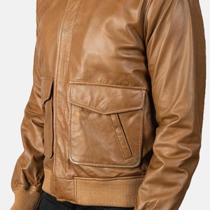 Chaqueta de cuero para hombre de otoño, diseño casual simple y popular con cuello alto, calidad pura, color sólido, chaqueta moderna para hombre. - Product Image 5
