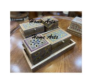 Ensemble de 3 brûleurs à encens Bakhoor de taille et de forme personnalisées, nouveau design, brûleur à Oud en bois Mabkhar à vendre - Product Image 3