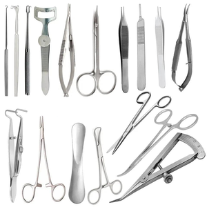 Instrumentos Quirúrgicos de Acero Inoxidable para Cirugía Ocular, Juego Básico de 17 Piezas para Cirugía de Párpados, Microplastia, Oftalmología y Rinoplastia - Product Image 1