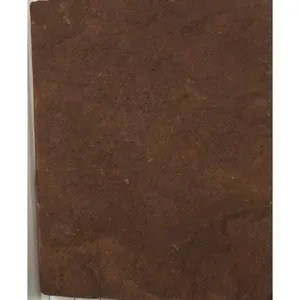 100% Natural Quality made Attractive Dholpur Chocolate Sandstone Wall Panels For Villa Apartments interior decoration