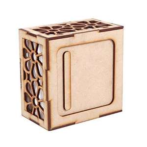 Servilletero Rectangular de Madera Artesanal para Decoración del Hogar, Ecológico, Duradero, para Fiestas, Color Marrón - Product Image 6