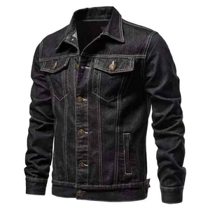 OARH INT INDUSTRY MAS-1089 2026 Chaqueta de Mezclilla Negra Vintage de Lujo para Hombre, Ecológica, de Algodón Selvedge Transpirable con Botones - Product Image 6