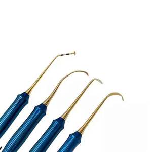 Juego de instrumentos para elevación de senos Azicon's Sinus Lift Mushroom Set de 4 piezas, para implantes dentales, osteótomos periodontales, elevadores convexos y cóncavos - Product Image 2