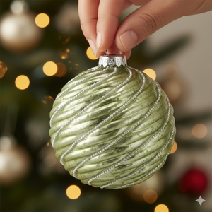 VIXM-14052 2019 ลูกบอลแก้วตกแต่งต้นคริสต์มาสสีเขียวอ่อน ขายดี สำหรับตกแต่งเทศกาลวันหยุดอย่างหรูหรา - Product Image 5