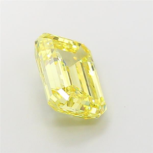 Vivid Emerald Cut Fancy Yellow Lab Grown Diamond CVD Certified Loose Gemstone Sparkling Luxury Investment For Fine Jewelry Art - Product Image 3