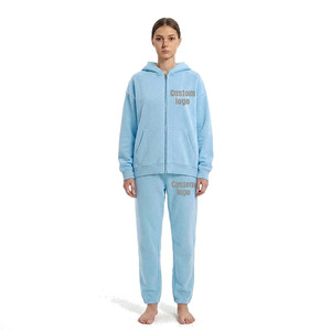 Pantalones de chándal anchos para mujer al por mayor con sudadera a juego para boutiques de ropa contemporánea en EE. UU. - Product Image 1