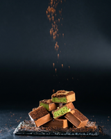 Chocolat de Dubaï avec pâte croustillante et beurre de noix, en forme solide, certifié ISO, articles en vrac pour chocolats et confiseries