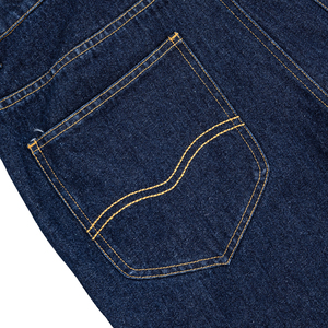Jean décontracté bleu vintage coupe droite délavé pour homme style streetwear - Product Image 5