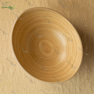 Tazón de Bambú Hecho a Mano, Ecológico y Personalizable, Diseño Clásico 25x20xH10cm para Fiestas - Product Image 4