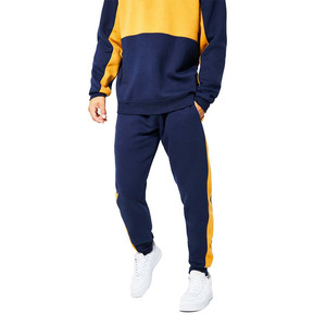 Conjunto Deportivo 2 en 1 de Alta Calidad para Hombre, Cuello Redondo, Estampado con Bloques de Color, Transpirable, de Secado Rápido, 100% Algodón, para Invierno - Product Image 5