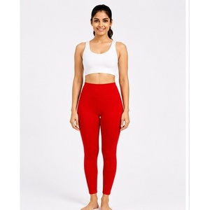 Women Solid High Waist Yoga <b>Leggings</b> <b>with</b> Butt Shaping Design Breathable Cotton Spandex Material and Utility <b>Pocket</b> For Women - Product Image 3