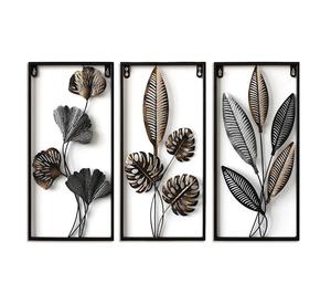 Decoración de Pared de Hierro de Lujo Única con Etiqueta Privada para Sala de Estar, Dormitorio u Oficina, Arte Metálico Moderno para Pared - Product Image 1