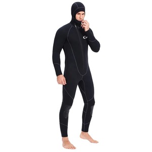 DIVE&SAIL Combinaison de plongée unisexe en néoprène 0,5-2,0 mm, chaude, respirante, anti-UV, avec doublure en coton thermocollé, imprimé peau de requin sur la poitrine, intégrale - Product Image 2