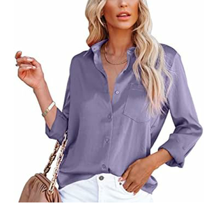 Camisas de Vestir de Nuevo Diseño, Holgadas, de Corte Regular, Elásticas, Informales, para Trabajar, de Súper Calidad, para Chicas - Product Image 2