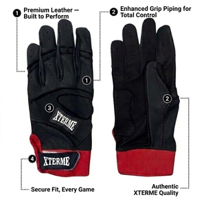 Guantes de Béisbol con Palma Acolchada, Costuras Resistentes, Guantes Deportivos para Equipo de Béisbol, Equipo Deportivo de Béisbol, Guante de Softbol Personalizado - Product Image 2