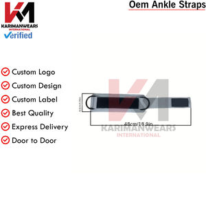 Sangles de cheville personnalisées avec logo pour machines à câbles, sangles de gym rembourrées pour les entraînements des fessiers, accessoires de fitness en gros, prix d'usine - Product Image 4