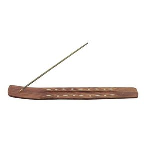Brûleur d'encens indien en bois de manguier, maille lisse 100% naturelle, écologique, de haute qualité, avec filtre, pour aromathérapie toutes saisons - Product Image 2