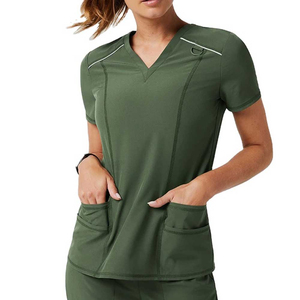 Uniformes de Hospital, Uniformes Médicos, Traje de Enfermera de Manga Larga, Conjunto de Uniforme Médico Elástico Personalizado para Mujer - Product Image 5