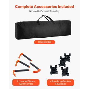 "Woodworking <b>Bench</b> Portable <b>Folding</b> Workstand 6.12 X 4.14 ft 4500 Lbs Weight Capacity No Assembly Collapsible Workbench" - Product Image 6
