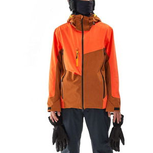 Veste de ski imperméable pour homme personnalisée – Veste de snowboard coupe-vent respirante à capuche avec col anti-vent - Product Image 4