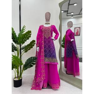 Ensemble de costume XL avec fil et impression numérique de séquence-pour les occasions festives - Product Image 5