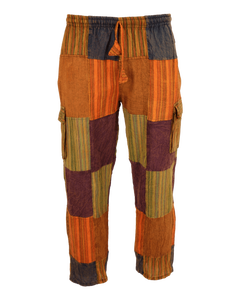 Pantalon Harem Bohème Hippie en Coton 100% avec Motif Patchwork, Yoga, Gym, Décontracté, Plage, Grande Taille, Fait Main, Écologique - Product Image 1