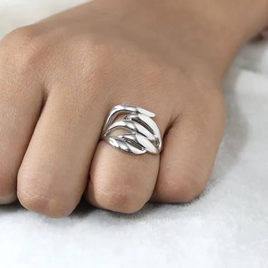 Wholesale 925 Sterling Silver Multi Layer Band <b>Ring</b> Boho <b>Statement</b> <b>Ring</b> Handmade Fine Jewelry Gift for Women - Product Image 6