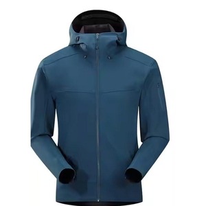 Chaquetas Deportivas Personalizadas para Hombre, Chaquetas Softshell Grises para Campamento al Aire Libre, Chaqueta Softshell Térmica Impermeable - Product Image 3