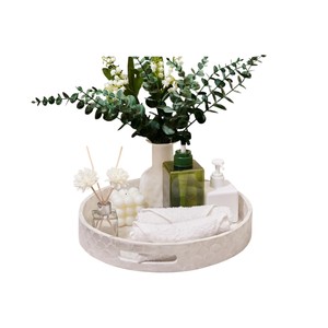 Plateau de service de luxe en nacre, fait main, incrusté de coquillages, plateau décoratif pour la maison, l'hôtel, le restaurant, pour le service et les cadeaux - Product Image 4