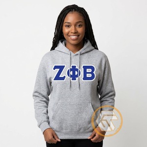 Customized Zeta Phi Beta Winter Eco-Friendly Cotton Fleece Embroidered Front Logo Sorority High Quality Greek Apparel Women's - Product Image 3