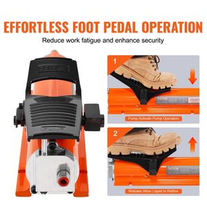 Bomba Hidráulica de Aire de 10,000 PSI con Depósito de 0.18 Gal, Salida de Aceite NPT 3/8, Entrada de 1/4 y Carcasa Metálica, Accionada por Pedal - Product Image 5