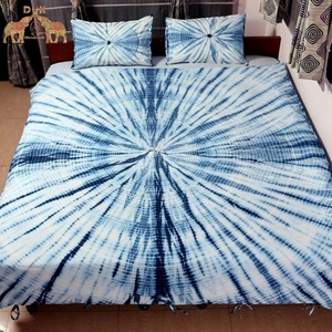 ผ้านวมผ้าฝ้ายทอมือชุดเครื่องนอนผ้าฝ้ายมัดมือย้อมสี - Product Image 4