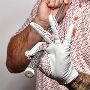 Golf <b>Glove</b> Reinforced Leather Palm Breathable Stretch Fabric Professional Golf outdoor Sports Activities anti-slip grip <b>moisture</b> - Product Image 1