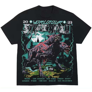 T-shirt en coton 100 % de haute qualité pour hommes, imprimé graphique, coupe ample, manches courtes, par des fabricants de vêtements haut de gamme - Product Image 5