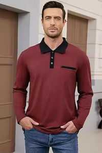 เสื้อโปโลชายแบบสั่งตัดปี 2026 ผ้าเนื้อนุ่มระบายอากาศได้ดี ทรงทันสมัย สวมใส่สบายในชีวิตประจำวัน ผลิตโดยโรงงาน OEM เสื้อโปโลชาย - Product Image 4