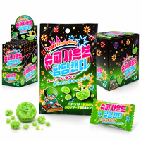 Bonbons pétillants ASMR saveur melon 10g, bonbons éclatants et effervescents pour la vente au détail