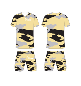 Conjunto de Uniforme de Fútbol Sublimado Personalizado, Patrón Abstracto Azul y Verde, Transpirable, de Secado Rápido, Camiseta de Fútbol para Hombre y Niño - Product Image 6