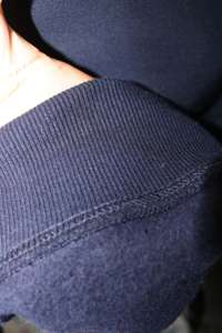 Sweat à capuche sur mesure Finer Threads, 500 GSM, bleu marine, 100% coton, fermeture éclair brodée SYRACUSE, hiver - Product Image 6