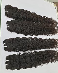 Venta al por mayor sedoso onda recta indio Paquete de pelo crudo 15A virgen doble dibujado hueso recto cabello humano productos naturales vendedores - Product Image 4