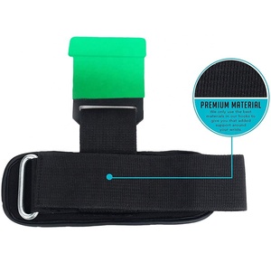 New Arrival Custom Gym Lifting Straps Heavy Duty Cross Grip Hook 7mm <b>Think</b> Neoprene Padded Wrist Wraps for Weightlifting Support - Product Image 1