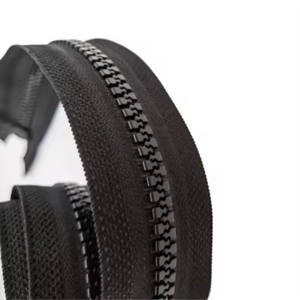 Fermeture éclair longue en résine plastique noire sur mesure pour vestes et doudounes, vente en gros directe usine - Product Image 2
