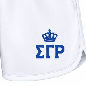 Shorts Deportivos Blancos para Mujer Sigma Gamma Rho, Shorts Atléticos para Gimnasio, Correr, Entrenamiento, Ropa Deportiva Personalizada - Product Image 6