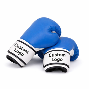 Guantes de Boxeo de Cuero Personalizados al por Mayor con Cordones, Logotipo OEM, Fabricante, Diseño de Dedos Completos con Absorción de Humedad para Entrenamiento y Sparring - Product Image 3