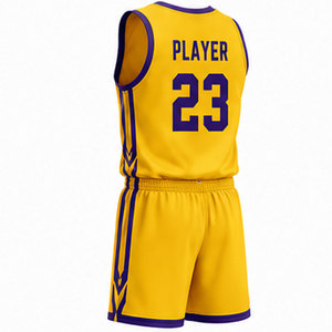 Uniforme de basketball léger avec tissu à circulation d'air avancée, logos d'équipe personnalisés et impression résistante à la décoloration - Product Image 4