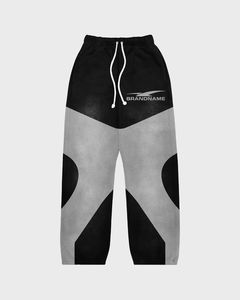 Multi Color Block Tracksuit <b>Set</b> | Oversized Hoodie & <b>Jogger</b> Pants | Brandname Graphic Streetwear <b>Matching</b> <b>Set</b> OEM Private Labels - Product Image 5