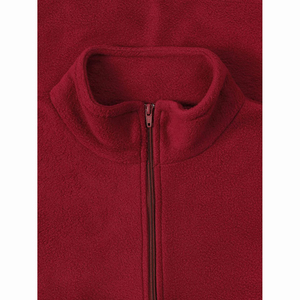 Veste d'hiver pour homme personnalisée avec col montant, fermeture éclair intégrale, polaire pour activités de plein air - Product Image 3