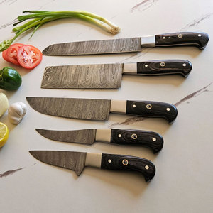 Ensemble de couteaux de cuisine en acier Damas de luxe, couteaux de chef de qualité professionnelle, design élégant et pur, outil de cuisine durable et longue durée - Product Image 5